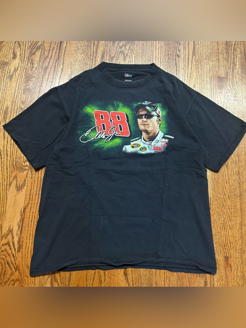 Vintage Dale Earnhardt Jr Shirt Mens Large Black 88 Amp Energy Drink 2008 Tour